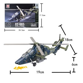 YINcrinx Tiger Helicopter Building Blocks Model, Model Collector, Boys Collector Toy, Fighter Jet Blocks, Desktop Decorations, Boxed Toys