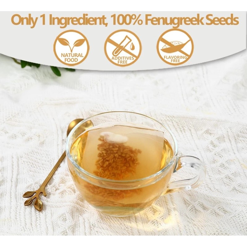 Maani Essence Premium 60 Fenugreek Tea Bags, Made with 100%