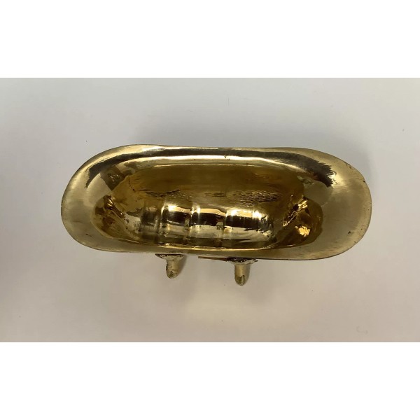 Unbranded SOLID BRASS MINIATURE DOLL HOUSE CLAW FOOT BATH TUB
