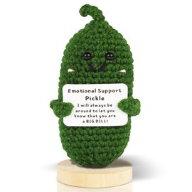 peljoaf Emotional Support Pickle Set -Handmade Positive Pickle for Friends, Parties, and Stylish Home Decor, The Perfect Knitted Doll for Women!(Pickle A)