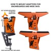 RaceWax Adapter Converts Ski Vise to Snowboard Nordic XC Wide