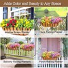 GYATSOCYG 24 Inch Window Baskets with Coconut Liner Outdoor Wall