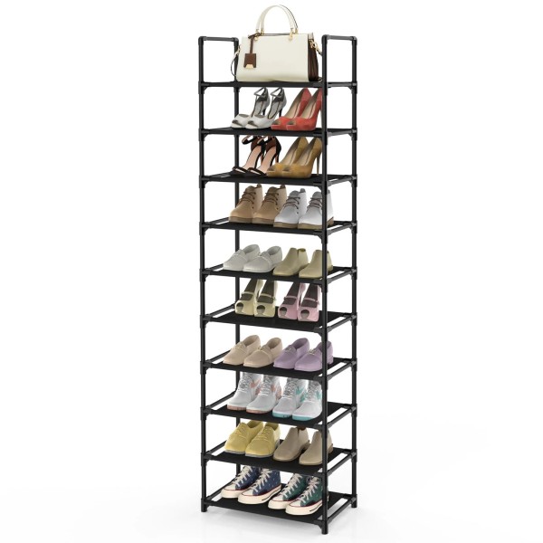 barsone Shoe Rack 10 Tiers, 20-25 Pairs Shoe Organizer Storage
