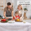 KP HOME Lace Embroidery - Waterproof Wipe Clean Tablecloth Rectangular