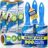 PetLovers Extra Sticky Lint Roller Mega Value Set 900 Sheets