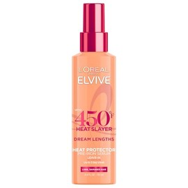 L'Oreal Paris Elvive Dream Lengths Heat Slayer - Aerosol de pre-planchado sin enjuague, 4.4 onzas | 4.4 US