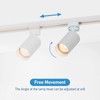 Hiiglxii Plug in Track Lighting with Power Cord, 6-Light LED