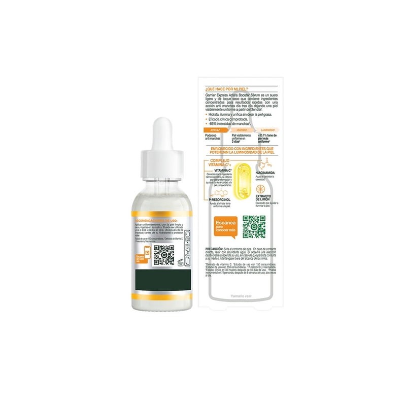 Sérum facial Garnier skin active express aclara anti-manchas 30 ml