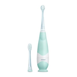Miniland - Spazzolino Elettrico per Bambini con Luce LED e Timer, 2 Testine Intercambiabili, 16.000 Pulsazioni, Impermeabile (Baby Tooth Care)
