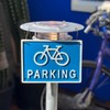 Dulton R855-994BK BICYCLE PARKING Iron Sign, Black, Symbolic Charm, Bicycle