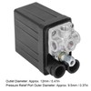 CYTGOUPER Pressure Switch Compressor, 90-125 Psi 4 Hole Pressure Regulator