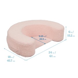 ECR4Kids SoftZone Sit-Up Support Ring Baby Essentials, Child Size, Pink