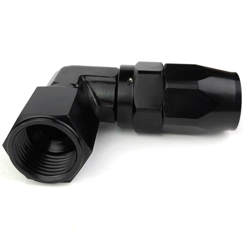 6AN Female Swivel 90 Degree Elbow Aluminum 06 AN Hose
