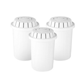 AVERA Set de 3 Filtros de Repuesto para Jarra Purificadora de Agua, Filtro de Carbon Activado, con 4 Etapas de Purificacion, Mantiene los Minerales del Agua, Elimina Metales Pesados, Hogar, Cocina