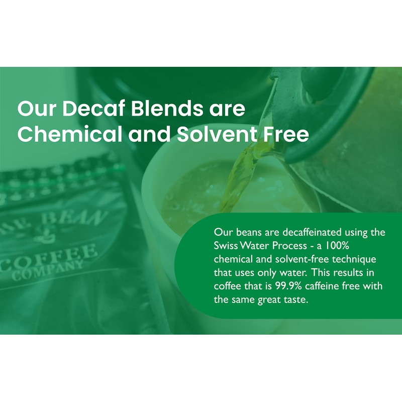 The Bean Organic Coffee Company Water Processed DECAF Peppermint Mocha,