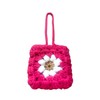 Handmade Crochet Earbuds Case – Floral Pattern Design with Strap,