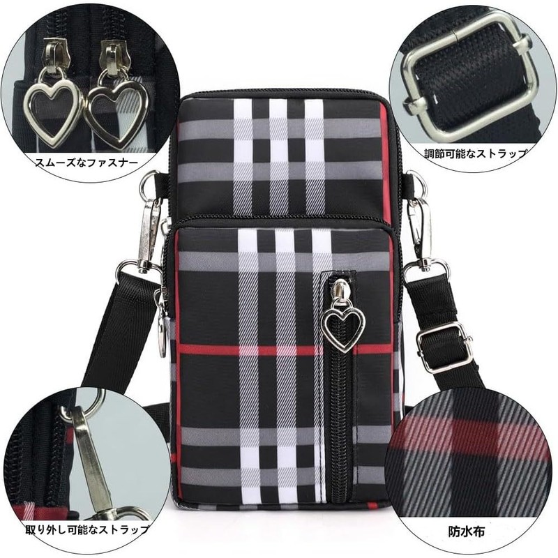 [EOMECUIGAO] Smartphone Pouch, Women's, Smartphone Bag, Shoulder Pouch, Smartphone Pochette,