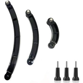 3-in-1 Curved Arced Extension Arms in Different Lengths(7.5/13.5/19.5cm) Compatible with GoPro Hero 11 10/9/ 8/7/ Max/Fusion/ 6/5/ 4/ Session/ 3+/ 3/2/ and Other Action Camera