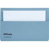 Officely Foolscap Document Wallets 285gsm - Blue (Pack of 5)
