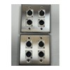 (2) Two Four XLR Double Wall Plates w/Neutrik 2 Male