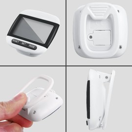 Pedometer Step Counter, Portable Walking Pedometer, Sport Pedometer- Distance, Step, Calories and Fitness Tracker for Men, Women, and Kids (Black)