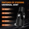 Ovabeyna 3/4" Round x 1"-48 Spline Black Steering Universal Joint