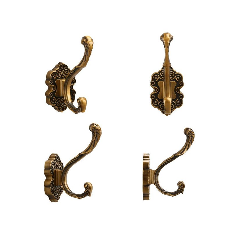 SDH Antique Brass Coat Hooks – Heavy Duty Wall Mounted