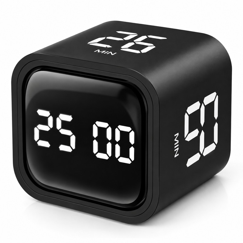 Cube Countdown Timer for Work & Study – 5/10/30/60 Min