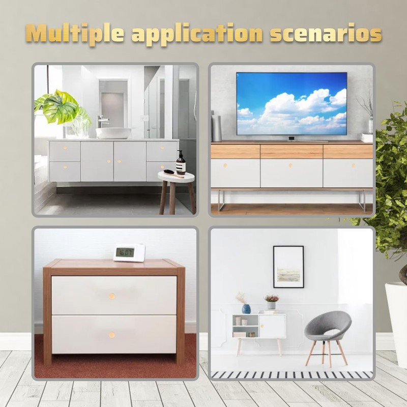 14 Pack Cabinet Knobs, 0.7in Diameter Round Matte Drawer Dresser