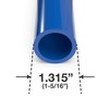 FORMUFIT Furniture Grade PVC Pipe, 40", 1" Size, Blue (3-Pack)