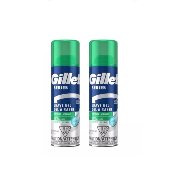 Gillette Series Shave Gel Sensitive Pack of 2.. 70g(2.5oz #0100