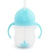 Munchkin Any Angle Click Lock Weighted Straw Trainer Cup, 7 Oz, 1 Pack, Blue