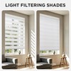 Joydeco Cordless Zebra Blinds for Windows, Dual Layer Light Control