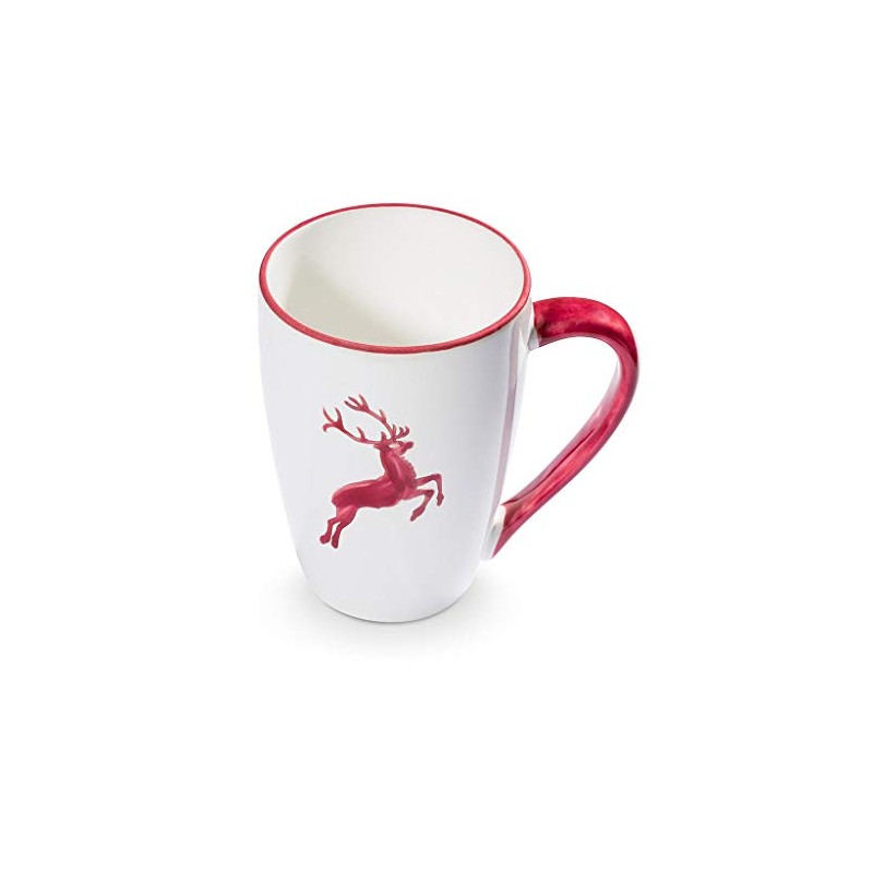 GMUNDNER KERAMIK Breakfast Cup Supermax Capacity 0.5 Litres Bodeaux Red
