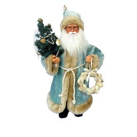Santa's Workshop 15" Seaside Santa, Blue