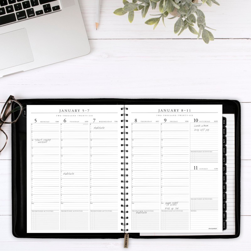 AT-A-GLANCE 2026 Appointment Book Planner, Weekly & Monthly, 8-1/4" x
