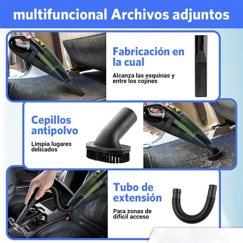 Aspiradora de Mano Inalámbrica Cowin Cleaner Negro 4Kpa para Hogar