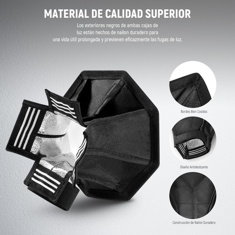 NEEWER Difusor de Flash Actualizado Speedlight Softbox Plegable 2 Pack,