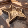 Medium Star Wood Bowl Handcrafted Star Dough Bowl