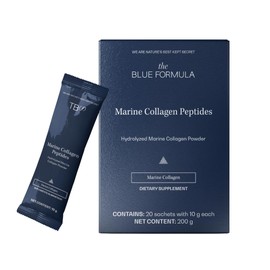 Marine Collagen Peptides - Colágeno Marino Hidrolizado en Péptidos, Polvo Sin Sabor en Sobres Individuales, 10 g por Porción, Suplemento Alimenticio Diario - 20 Sobres, 200 g