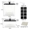 4 Pack Laundry Detergent Container Set with Dryer Sheet Container