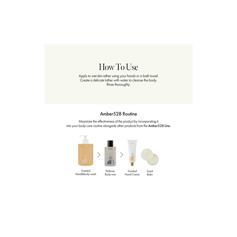 anillo [anillo]Amber528 Scented Hand & Body Wash 450ml