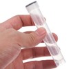 POPETPOP 10pcs Clear Plastic Test Tube 10ml Freezing Tubes Vials