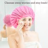 Extra Large Shower Caps for Braids, 2 Pcs Waterproof Shower