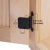 DecoBasics (25 Pairs Pack/50 Pcs) Matte Black, Non Self Closing/Free