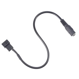 uxcell Fan Power Supply Cable DC 5.5mmx2.1mm to 3 Pin or 4 Pin Output 11.4 Inch
