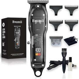 Beard Trimmer for Men Professional, Powerful 7000 RPM Motor, Stainless Steel Detachable Blade, Rechargeable, Charge LED Indicator, Electric Travel Size Hair Trimmer Women and Men.