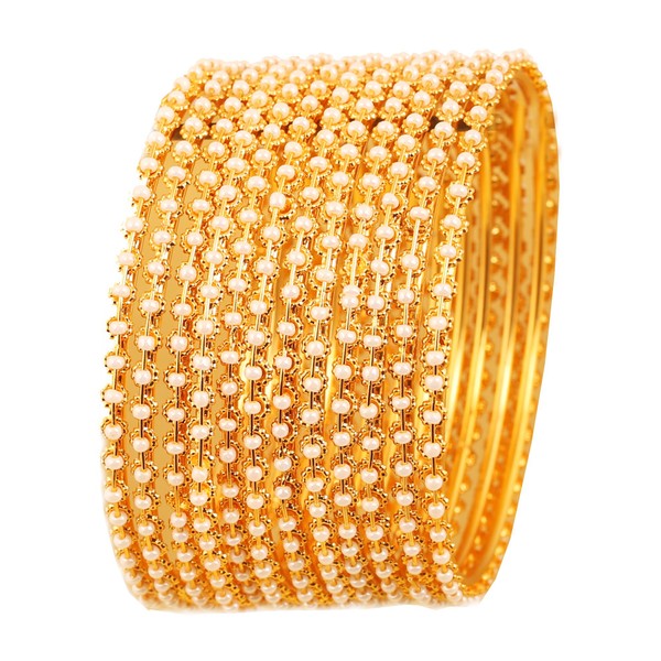 Touchstone NEW Pearl Bangle Collection. Indian Bollywood Traditional And Exclusive