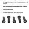 5PCS G1/2 Female Thread Sprinkler Head Buried Telescopic Water Spray
