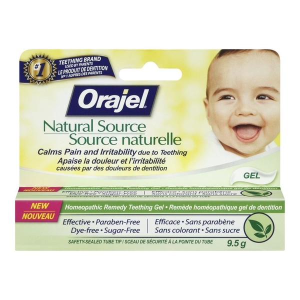 Orajel NATURAL SOURCE - HOMEOPATHIC TEETHING REMEDY, 9.5G